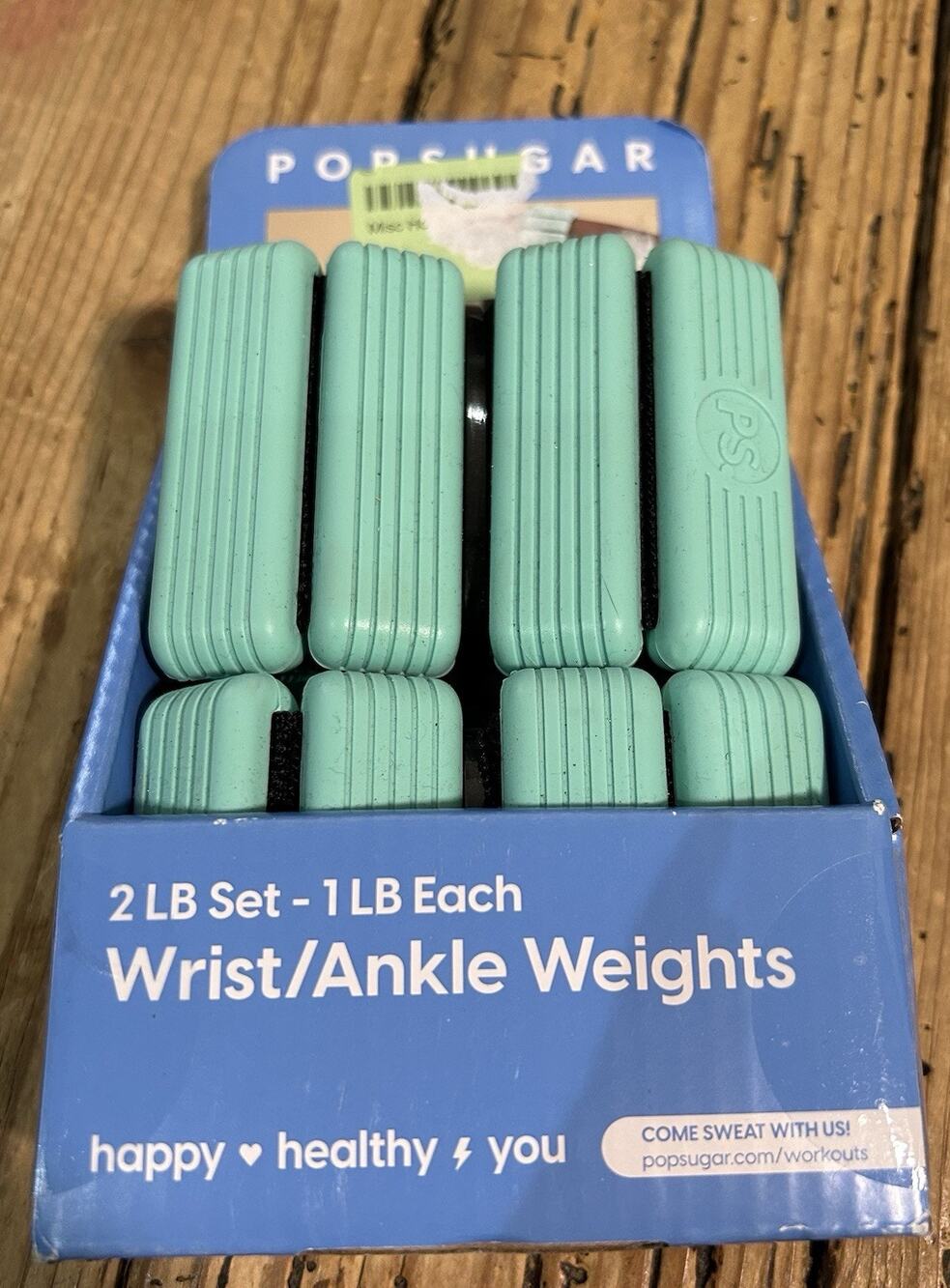 Popsugar Wrist/Ankle Weights 2lb Set- 1lb Each New